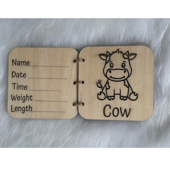 Children's Books Baby Book Baby Shower Gift Baby Gift Wood Books - Picture 2 of 8